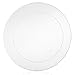 ELITE SELECTION Disposable Clear Plastic Plates - 50 Pack Premium Quality Hard Round 9” Plate for Dinner, Salad, Dessert - Elegant Design for Wedding, Birthday, Party