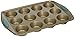 Rachael Ray Cucina Nonstick 12-Cup Muffin Tin With Grips / Nonstick 12-Cup Cupcake Tin With Grips - 12 Cup, Brown