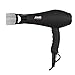 Jinri Salon Grade Professional Hair Dryer 1875W AC Motor Negative Ionic Ceramic Far Infrared Blow Dryer With 2 Speed and 3 Heat Settings Cold Shot Button, Diffuser and Straightening Comb Pik(Black)