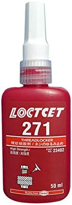 Heitaisi 50ML 271 Thread Locker Glue Screw Glue Anaerobic Glue Red Glue Medium Strength Threadlocker 271 Anaerobic Adhesive for LOCTZTE