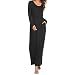 Hotouch Women Long Sleeve Loose Plain Tunic Long Maxi Dress with Pockets primary