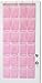 Simple Houseware 24 Pockets - 2PK 12 Large Pockets Over Door Hanging Shoe Organizer, Pink