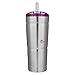 Bubba Envy S Vacuum-Insulated Stainless Steel Tumbler with Lid and Straw, 24oz Reusable Iced Coffee or Water Cup, BPA-Free Travel Tumbler, Steel/Paradise Purple