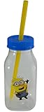 Zak Designs Minions Kids Milk Bottle with Lid and