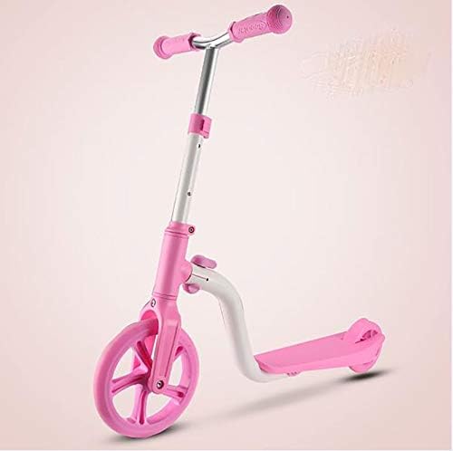 キッズ用スクーター 男の子と女の子用の高さ調節可能なキックスクーター 現金特価 軽量折りたたみライトアップキッズスクーター リアフェンダーブレーキ
