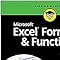 Excel Formulas And Functions Fd, 5e (For Dummies): Bluttman, Ken ...