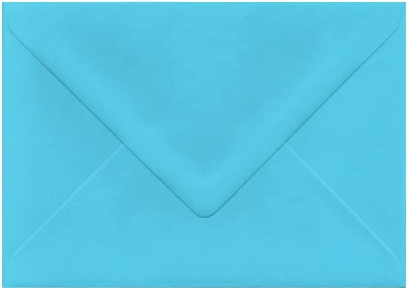 C5 Sky Blue C5 Coloured envelopes for A5 Greeting Cards Wedding Invitation Crafts 162x229mm- Pack of 25 envelopes (Sky Blue [V-Flap])