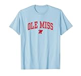 Mississippi Ole Miss Rebels Arch Over Blue T-Shirt