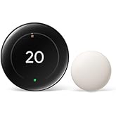 Google Nest Learning Thermostat (4th Gen) with Nest Temperature Sensor (2nd Gen) - Energy Saving Smart Thermostat with Adapti