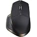 Logitech MX Master Wireless Mouse - Use on Any Surface, Ergonomic Shape, Hyper-Fast Scrolling, Rechargeable, for Apple Mac or Microsoft Windows Computers, Meteorite
