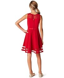 Calvin Klein Girls' Sleeveless Party Dress, Fit and