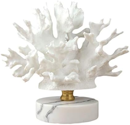 Sculpture ornaments Wddwarmhome Creative Resin Coral Decoration Home Desktop Counter Crafts Birthday Gift (color : E)
