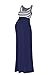 Beachcoco Women's Maternity Stripe Maxi Tank Dress (L, Navy)