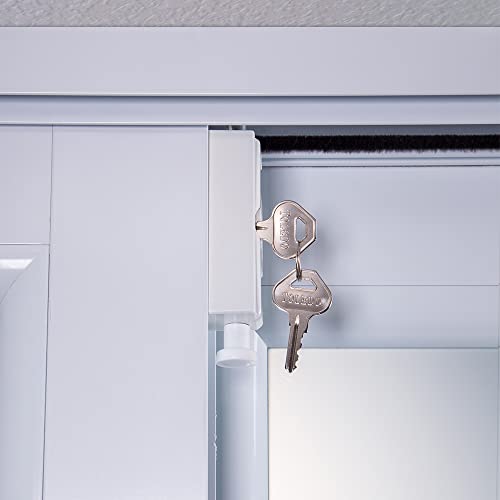 Sliding Door Lock for Window Glass Patio Doors Silver Toledo Locks