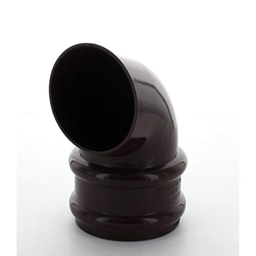 (Aliaxis Formerly Marley) A-RS25BR Brown 68mm Circular Rainwater Downpipe Shoe Outlet Down Pipe