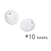 Cosmos  10 pares Auriculares eargels Buds Repuesto para Samsung Galaxy S6, S6 Edge (eo-eg920bw), color blanco