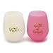 Gift set of 10 Bridesmaids Cups | 1 Maid of Honor, 1 White Bride and 8 Pink Bride Squad Cups with Gold Print | Wedding, Bachelorette and Bridal Party Favors | Bridesmaids Gifts by Mihan Merchandise
