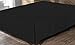 Utopia Bedding Queen Bed Skirt - Soft Quadruple Pleated Ruffle - Easy Fit with 16 Inch Tailored Drop - Hotel Quality, Shrinkage and Fade Resistant (Queen, Black)