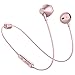 Picun Wireless Headphones 10 Hrs Playback Sport Bluetooth Headphones HiFi Stereo Sound in-Ear Anti-Fall Off Earbuds with Mic, IPX5 Waterproof Magnetic Earphones for Workout Gym Running (Rose Gold)
