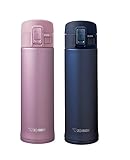 Zojirushi Stainless Steel Mugs, Smoky Blue & Lavender Pink