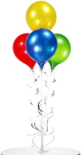 Table Top 4 Balloon Bouquet - Reusable and Helium-Free - Multicolor Theme