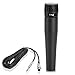 Professional Handheld Moving Coil Microphone - Dynamic Cardioid Unidirectional Vocal, Built-in Acoustic Pop Filter, Includes 15ft XLR Audio Cable to 1/4'' Audio Connection - Pyle PDMIC78 primary