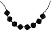 Chew-Choos 'Sweet pea' Silicone Teething Necklace (Black)