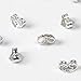 SANNIX 30pcs/15 Pairs 925 Sterling Silver Earring Backs Replacement Secure Ear Lockings