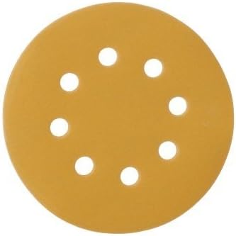 5-Inch 8-Hole Hook and Loop Sanding Discs, Orbital Sander Sandpaper Discs, 100 Pieces Round Sandpaper Set, 320 Grit