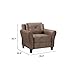 Lifestyle Solutions Grayson Armchair, Brown