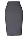 Kate Kasin Women's Stretchy Cotton Pencil Skirt Slim Fit Business Skirt