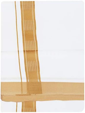Men's Cotton White Double Dhoti/Sarong/Mundus/Vesti With Color Borders_(Pack of 1)_Size : 4 Meter_Model NO:103_ELANTRA