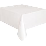 White Plastic Tablecloth, 108