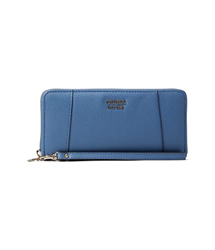 GUESS Naya Large Zip Around Wallet, Blue in Kuwait Whizz