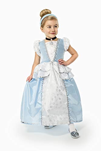 Little Adventures Traditional Cinderella Girls Princess Costume - X-Large (7-9 Yrs)
