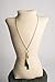 Anne Dbl Leather Tassel Pendant (Gold)