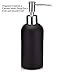 Essentra Home Matte Black Soap Dispenser with Chrome Pump for Bathroom, Bedroom or Kitchen. Also Great for Hand Lotion and Essential Oils.