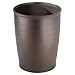 iDesign Kent Plastic Wastebasket, Tall Trash Bathroom, Kitchen, Office, Bedroom, 9.5