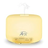 ACE Ultrasonic Aromatherapy Oil Mist Diffuser & Electric Air Humidifier 10 Hours continuous Mist Mode Running - 500 ml - Ionizer Air Purifier - 7 Color LED Lights Changing UL, FCC, ROHS