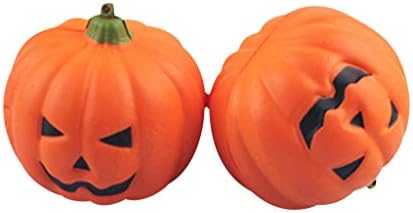 Tensay 8 Pcs Halloween Artificial Pumpkin Imitation Handicraft Fake Props Garden Home Decor Creative Smiling Face Furnishing Articles