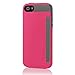 Incipio Stowaway Wallet Credit Card Hard Protective Case for iPhone 5 5S SE Cover-Pink/Gray