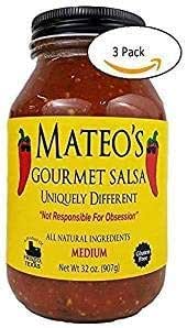 Mateo's Gourmet Salsa -Medium- 32 Oz (Pack of 3): Amazon.ca: Grocery
