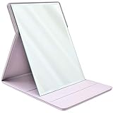 Premium Portable Travel Makeup Mirror by MODESSE (Lavender Grey)