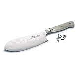 Zhen Damascus Santoku Chopping Knife Blank, 6-3/4