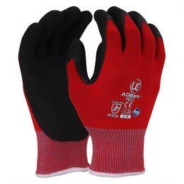 UCI Adept NFT® Nitrile Palm Coated Gloves - Red - X-Large 10 - 1 Pair