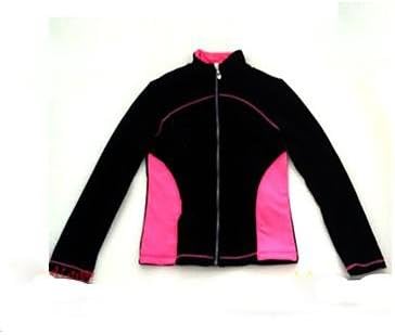 TT&DRESS Figure Skating Fleece Jacket Women's Ice Skating Dress Peach Red Blue Pink Royal Blue Stretchy Fashion Performance Practise Stretchy Long