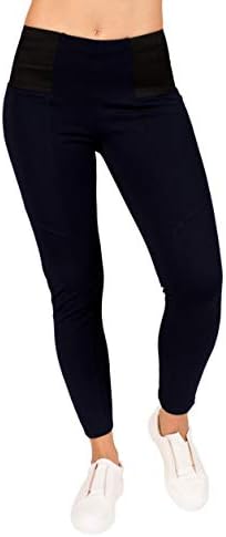 Elan Verve Womens High-Waist Band Comfort Slim Pants by RAG