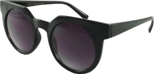 Revive Eyewear Big Girls' 50's Retro Style Lounge Black Frame/ Black Lens Non Polarized Sunglasses 140