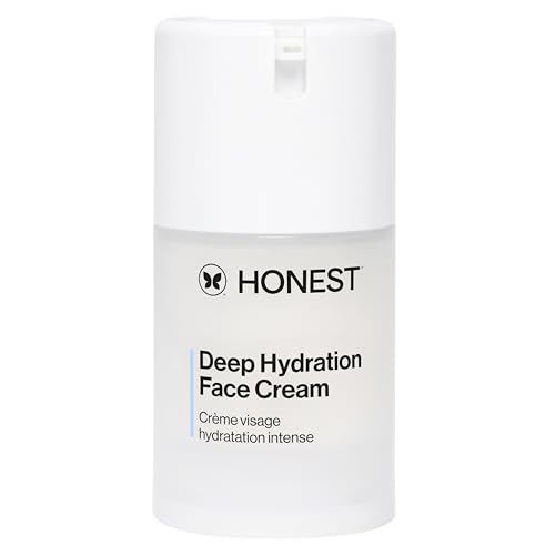 HONEST BEAUTY DEEP HYDRATION FACE CREAM FOR ALL SKIN TYPES | SUPPORTS NATURAL MOISTURE BARRIER | SHEA BUTTER + BAOBAB SEED OIL | EWG VERIFIED + CRUELTY FREE | 1.7 FL OZ