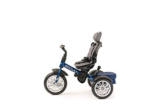 Bentley Trike - All Terrain Toddler Bike 6-in-1, Officially Licensed & Designed by Bentley Motors UK; Baby to Big Kid Tricycle is a Compelling Statement of Performance & Luxury, Sequin Blue